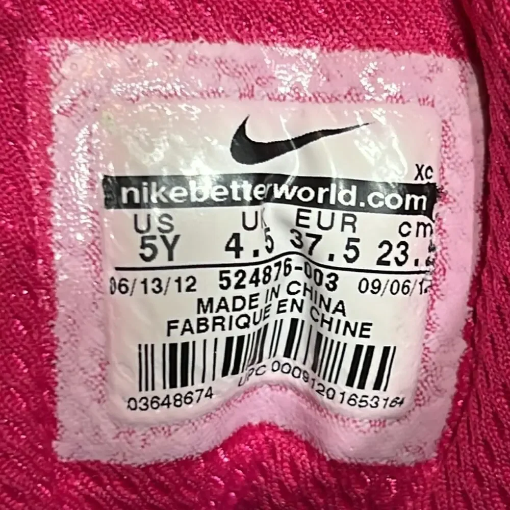 Nike ACG Woodside Leather Gray Pink Black Waterproof Lace-Up Boots Girls Size 5
